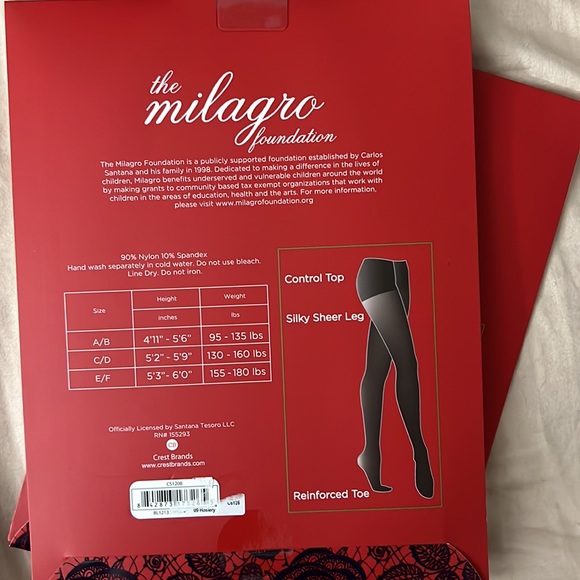 Carlos Santana Accessories Nwt Carlos Santana Black Silky Sheer